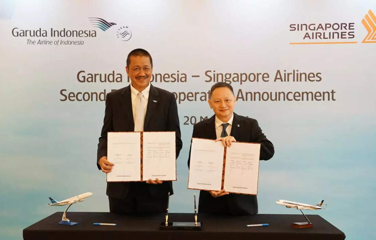Garuda Indonesia and Singapore Airlines strengthen commercial partnership ET TravelWorld