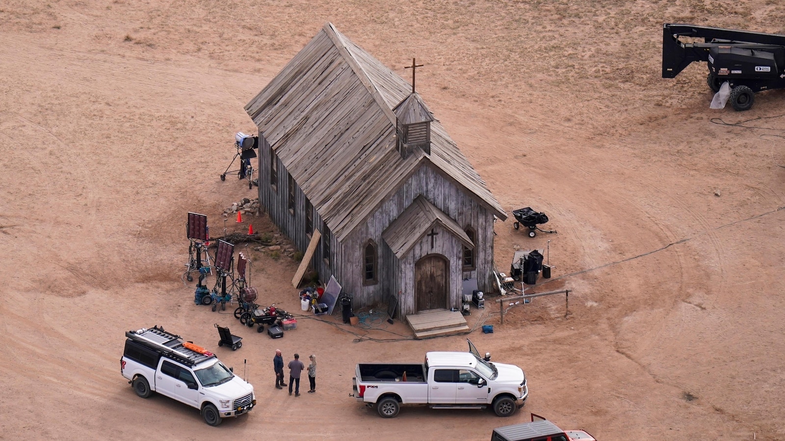 AP PHOTOS: Scenes from Alec Baldwin's 'Rust' Shooting