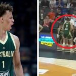 Australia Boomers beat France, box score, highlights, Dante Exum injury, Josh Giddey, Dyson Daniels, Patty Mills