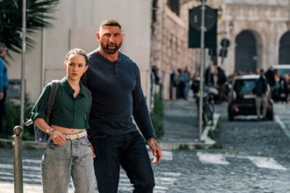 Dave Bautista in a child spy caper