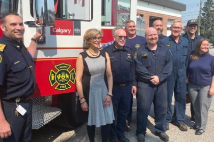 Fire tests in Calgary Canada's first electric fire engine of its kind: Calgary