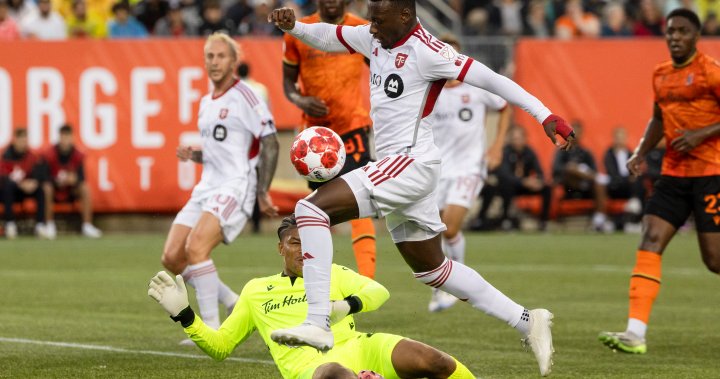 Forge defeats a collapsing Toronto FC in the opening game of the Canadian Championship semi-final