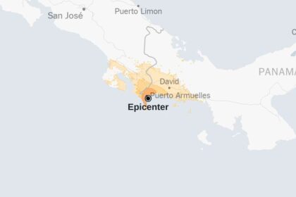 Maps: Magnitude 5.7 earthquake off the coast of Panama