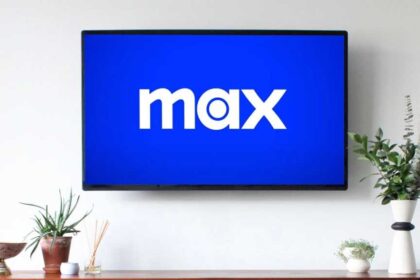 Max logo on a TV