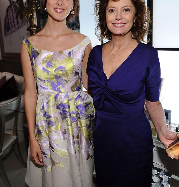 Susan Sarandon's daughter responds to critics of low-cut wedding dresses