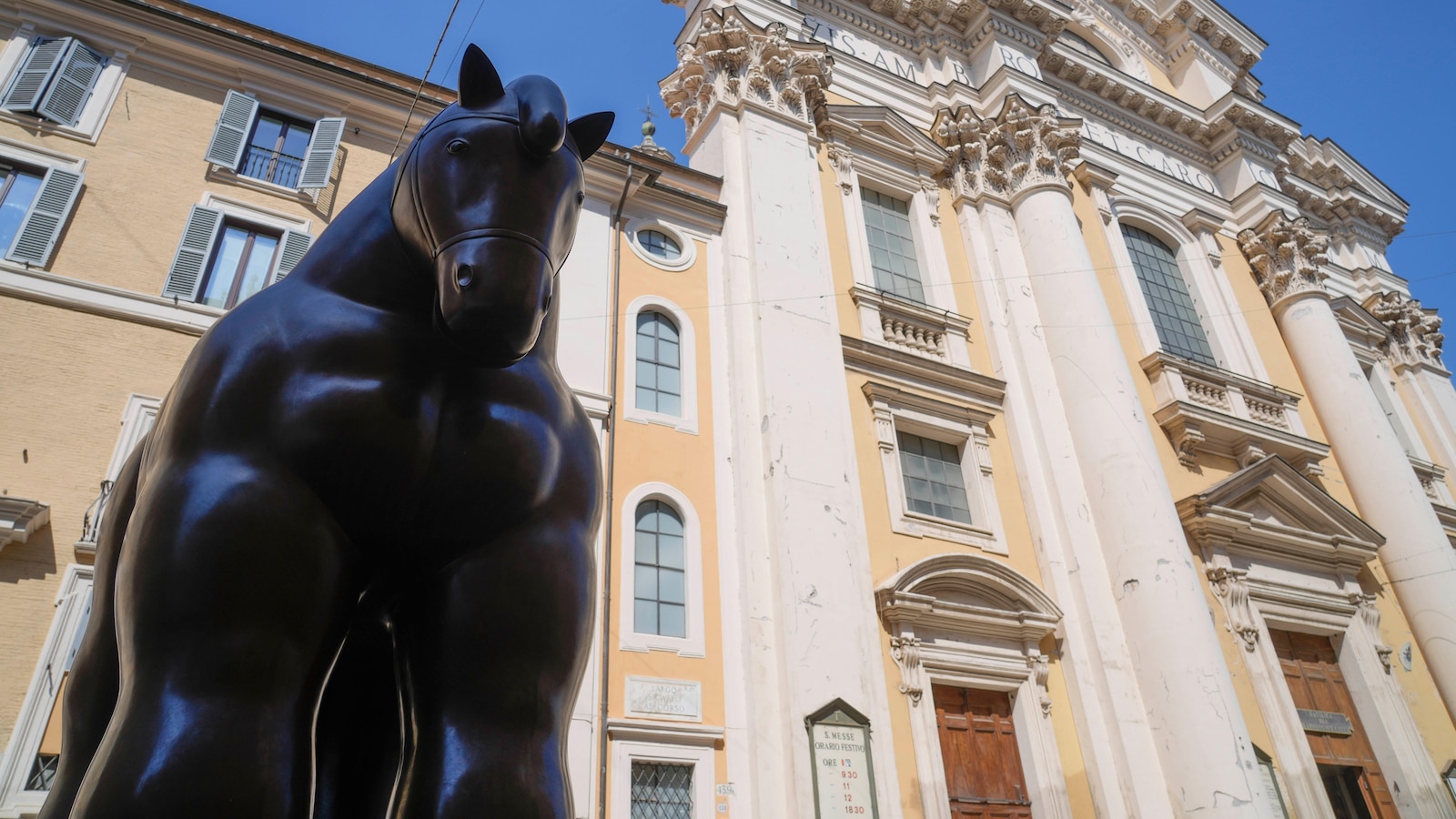 The late Colombian artist Botero is being celebrated with an open-air sculpture exhibition in Rome