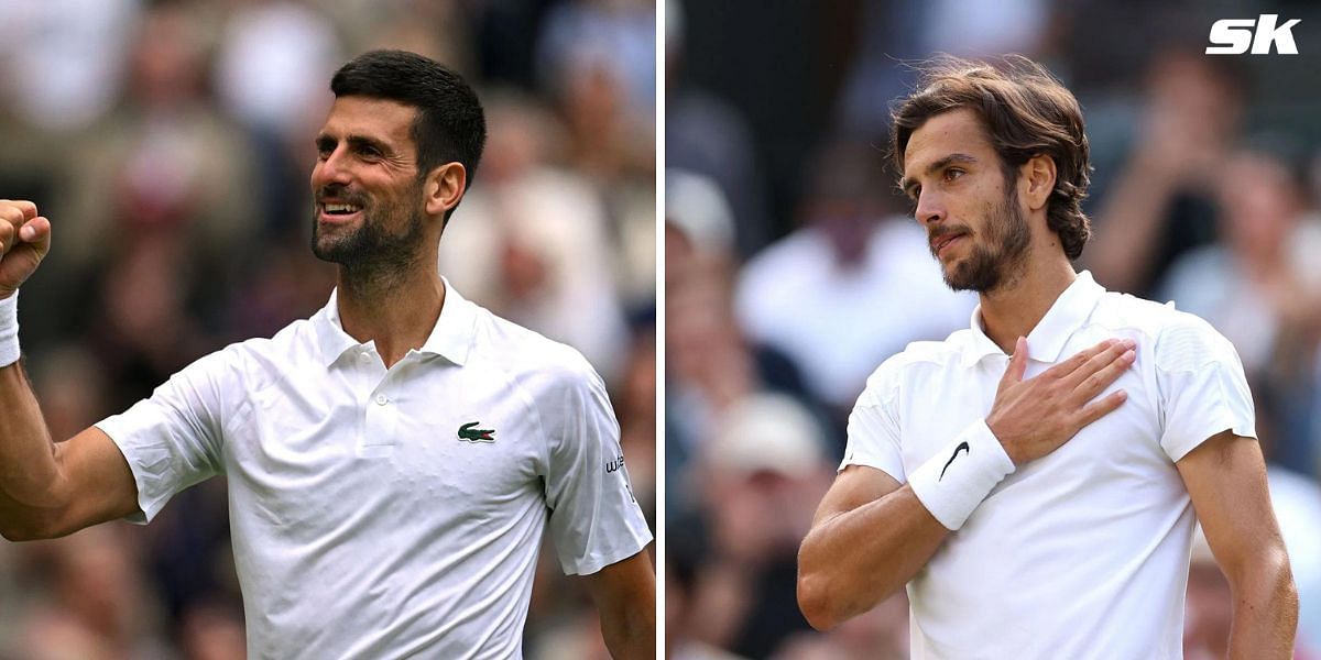 Novak Djokovic and Lorenzo Musetti will meet in the semifinals of Wimbledon 2024. (Photos: Getty)