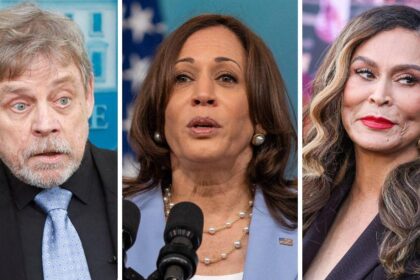 Celebrities support Kamala Harris for president