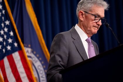 Fed Chairman Jerome Powell speaks from the Jackson Hole conference