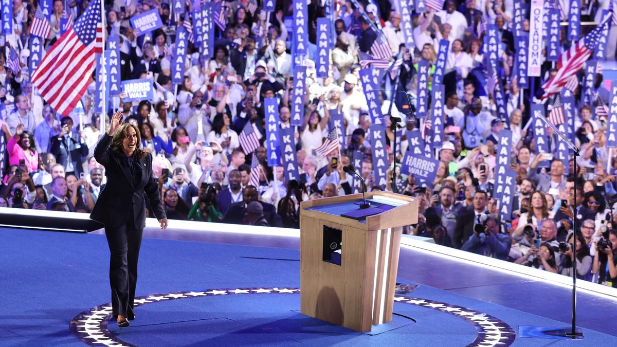 Kamala Harris accepts Democratic nomination at DNC, invites voters to chart 'new path forward'