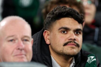 Latrell Mitchell's attempt to take the field for South Sydney Rabbitohs blocked, Cameron Murray, Haumole Olakau'atu, State of Origin