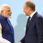 Prime Minister Modi is holding security and trade talks with Poland's Donald Tusk on his way to war-torn Ukraine