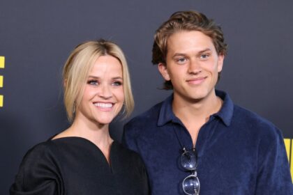 Reese Witherspoon and son Deacon Phillippe attend the premiere of Blink Twice