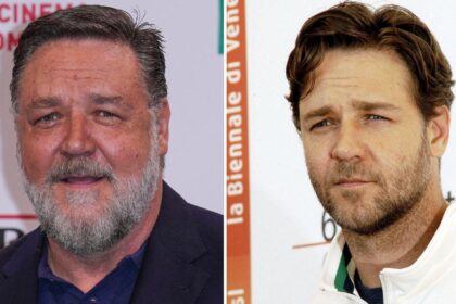 Russell Crowe discusses the transition from 'sexiest man' to 'weird looking' fish