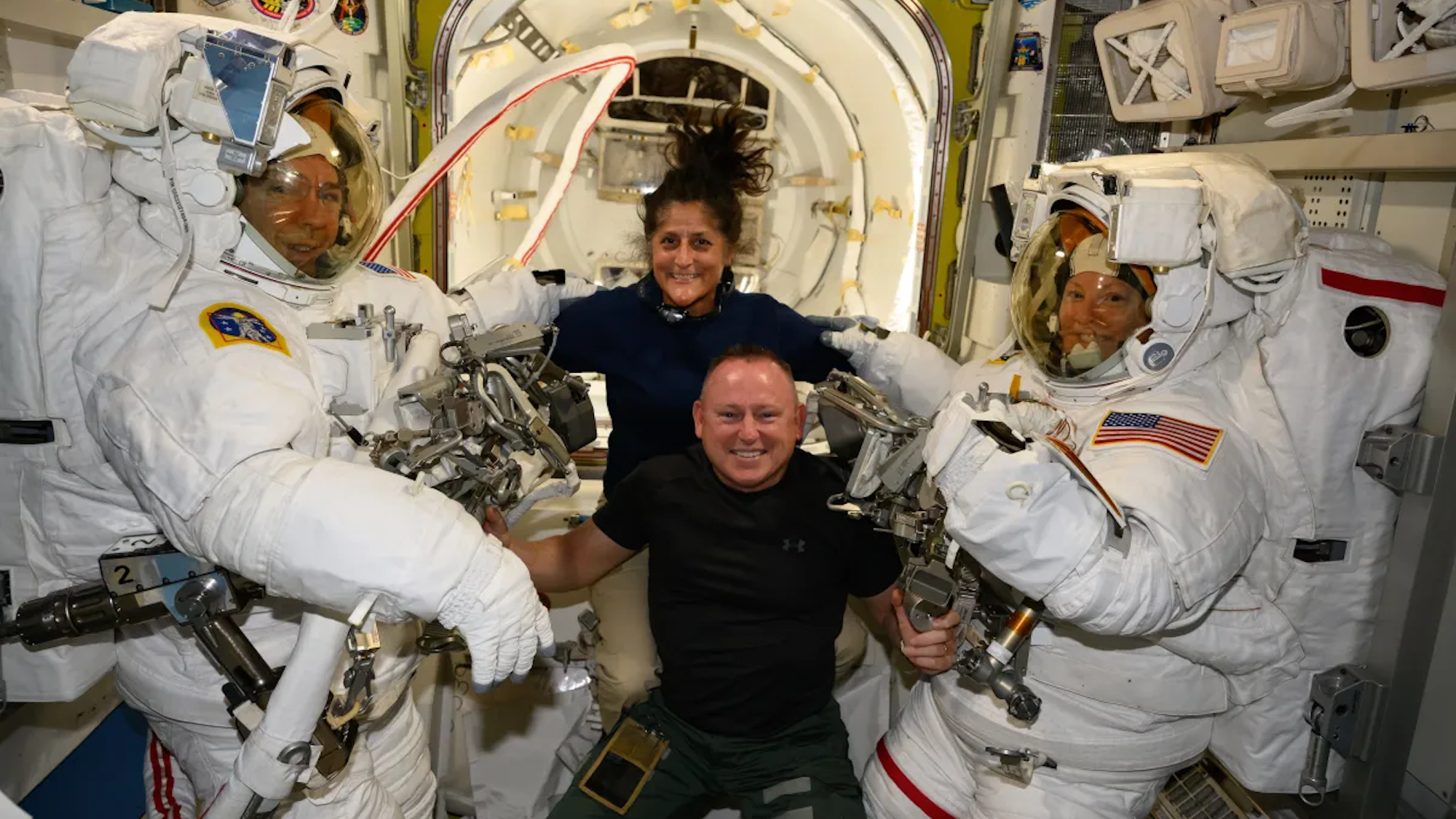 Starliner astronauts water plants and repair urine pumps on the ISS