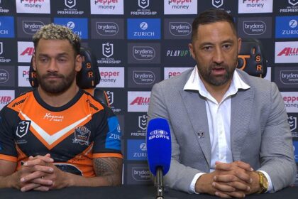 Wests Tigers press conference, Benji Marshall, Api Koroisau, Sea Eagles win, wooden spoon, three straight wins, Eels game