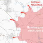 How Russia's steady advance threatens eastern Ukraine