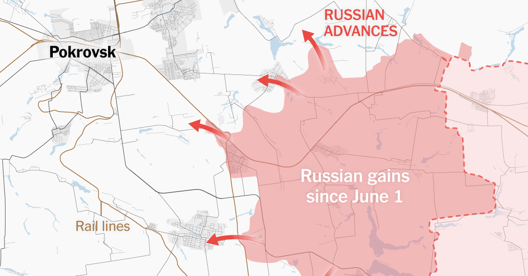 How Russia's steady advance threatens eastern Ukraine