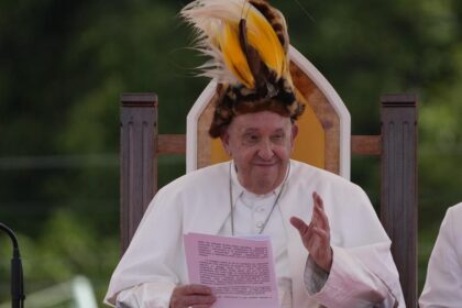 Pope arrives in remote jungles of Papua New Guinea, bringing in a slew of humanitarian aid and toys