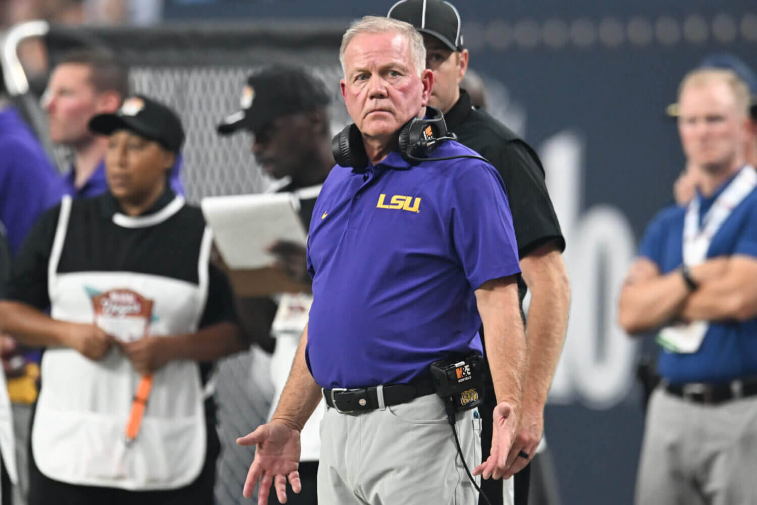 Why is Brian Kelly so 'angry'? Because LSU's Week 1 woes are now an existential crisis