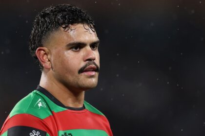 when will Latrell Mitchell serve his one match suspension, white dust photo, return from injury, South Sydney Rabbitohs